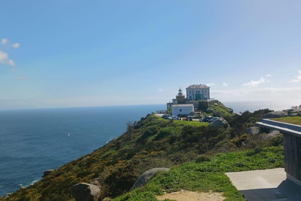 Casa Maria Con Jardin, Aparcamiento Y Vistas Al Mar Villa Finisterre Exterior foto