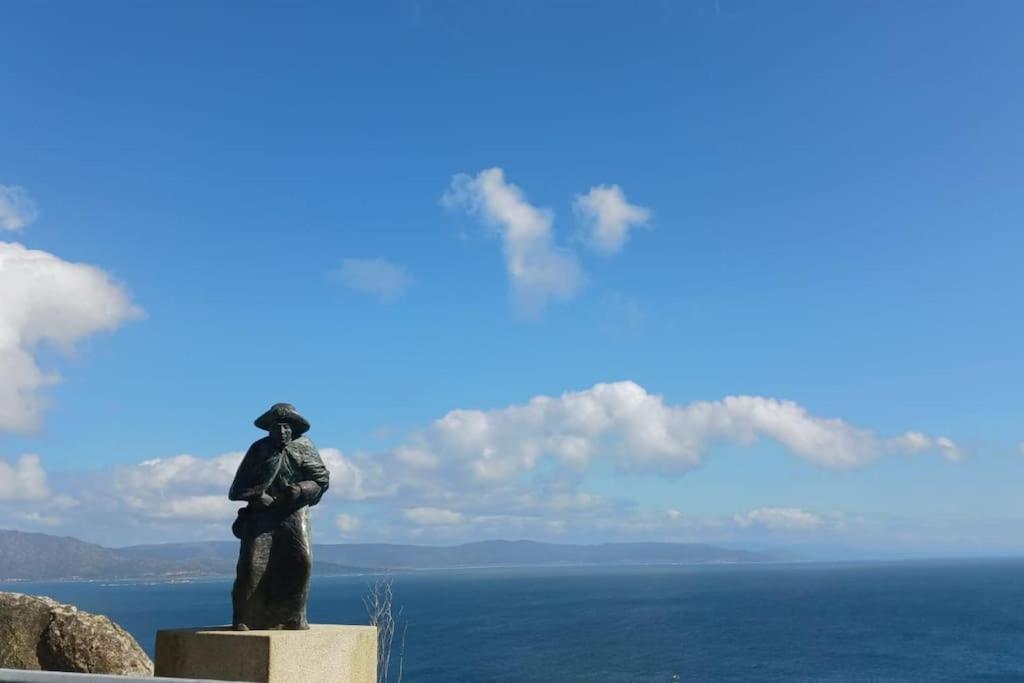 Casa Maria Con Jardin, Aparcamiento Y Vistas Al Mar Villa Finisterre Exterior foto