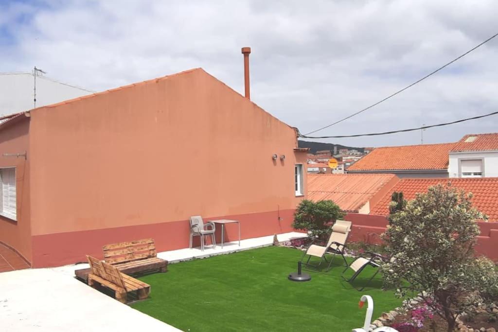 Casa Maria Con Jardin, Aparcamiento Y Vistas Al Mar Villa Finisterre Exterior foto