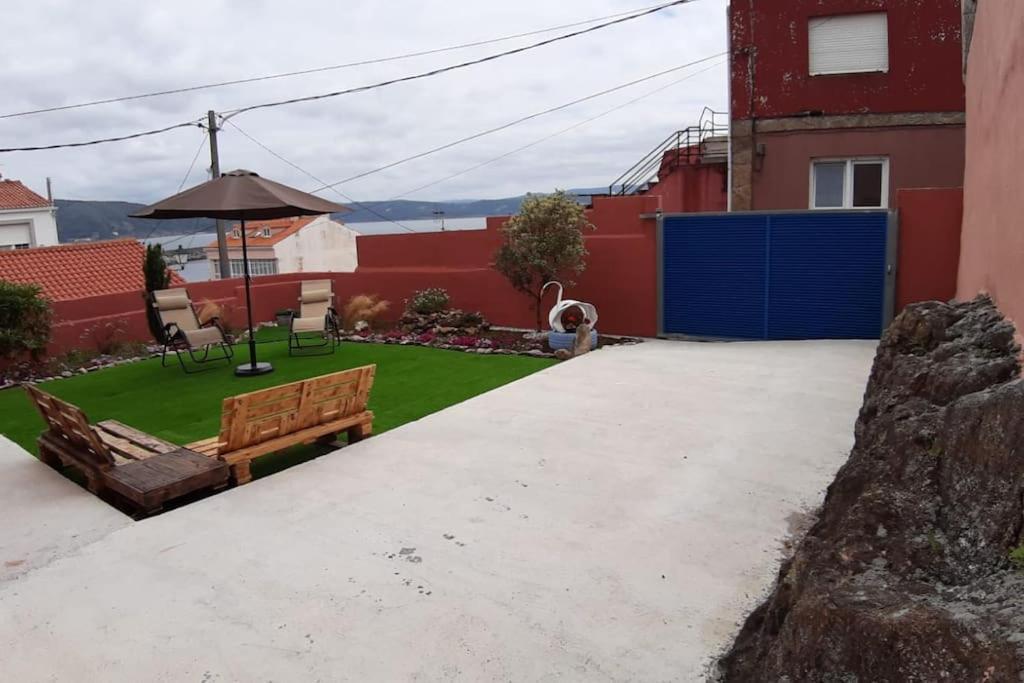 Casa Maria Con Jardin, Aparcamiento Y Vistas Al Mar Villa Finisterre Exterior foto